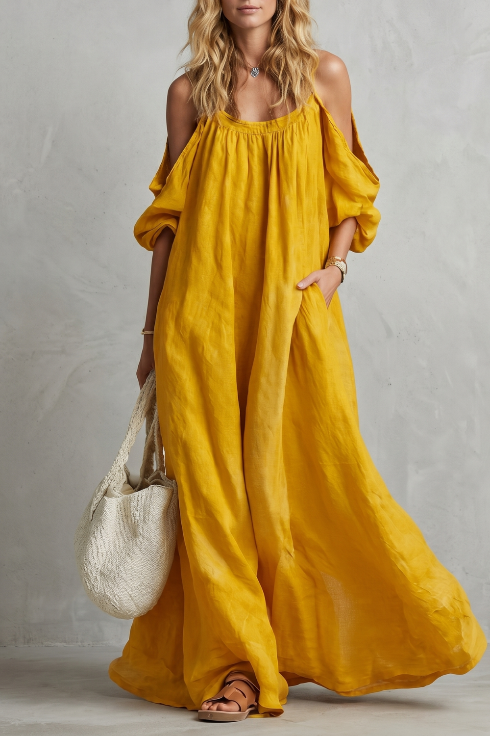 Velmira – Flowing bohemian silhouette – Maxi dress-10924862701911-OLVIA ROSE LONDON