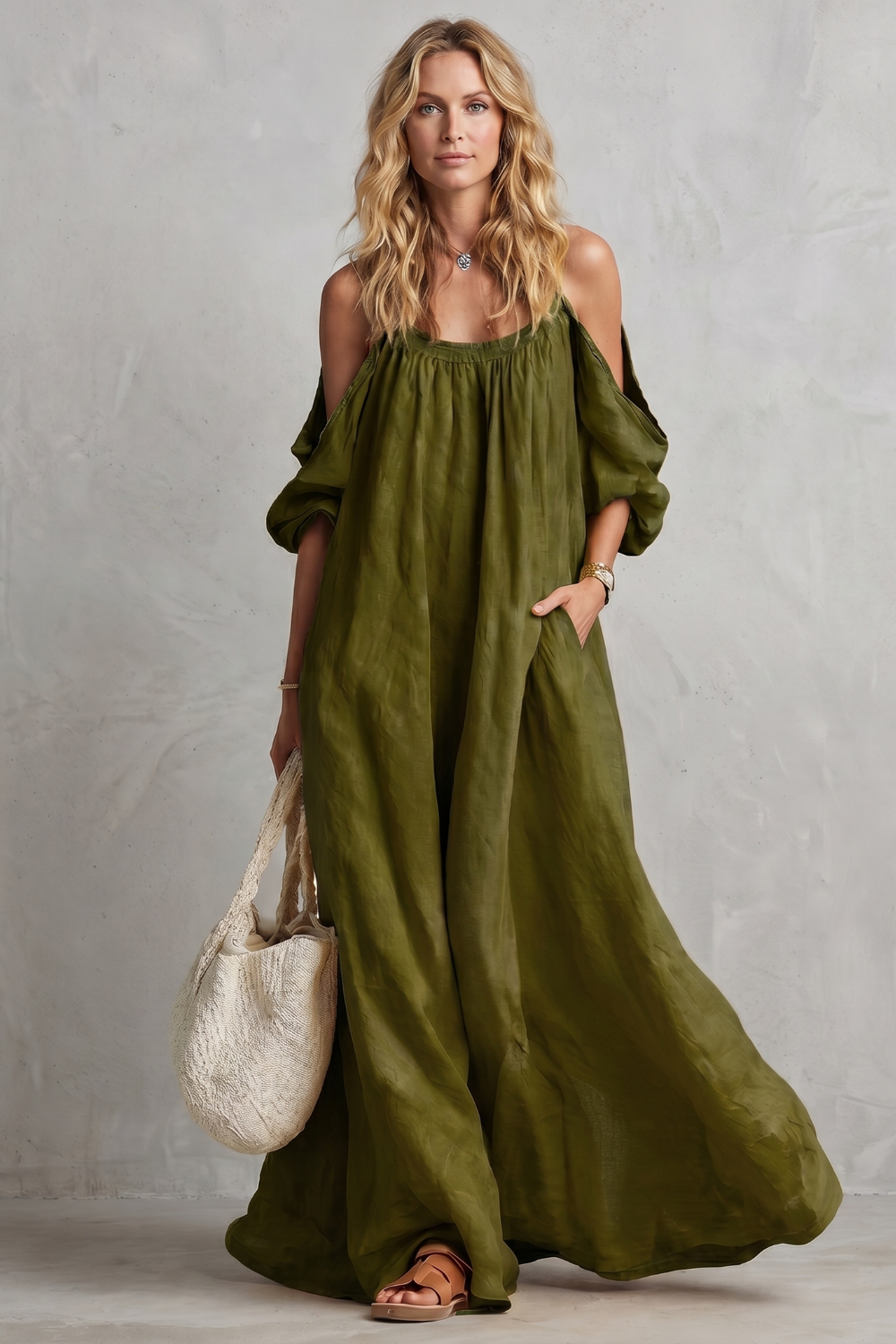 Velmira – Flowing bohemian silhouette – Maxi dress-10924862701911-OLVIA ROSE LONDON