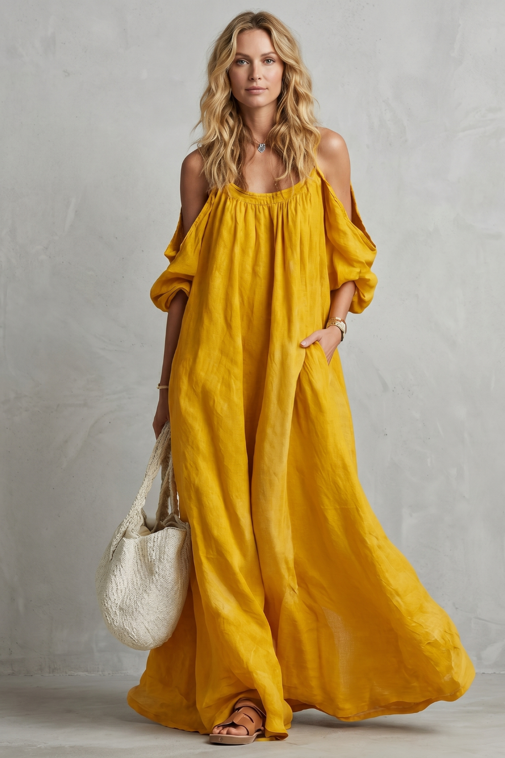Velmira – Flowing bohemian silhouette – Maxi dress-10924862701911-OLVIA ROSE LONDON