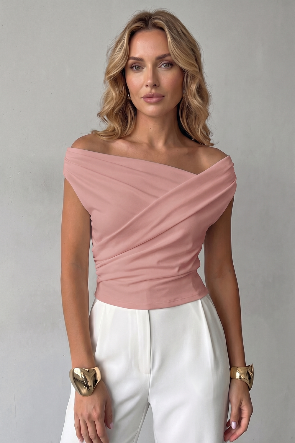 Veloura – Asymmetric draped silhouette – One shoulder top-10757700452695-OLVIA ROSE LONDON