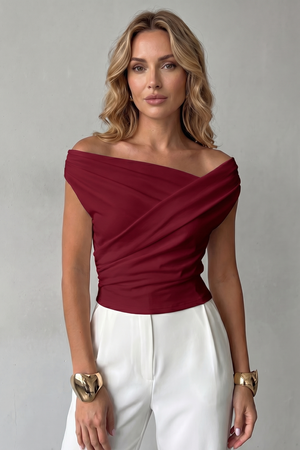 Veloura – Asymmetric draped silhouette – One shoulder top-10757700452695-OLVIA ROSE LONDON