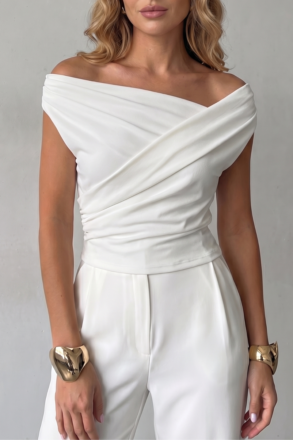 Veloura – Asymmetric draped silhouette – One shoulder top-10757700452695-OLVIA ROSE LONDON