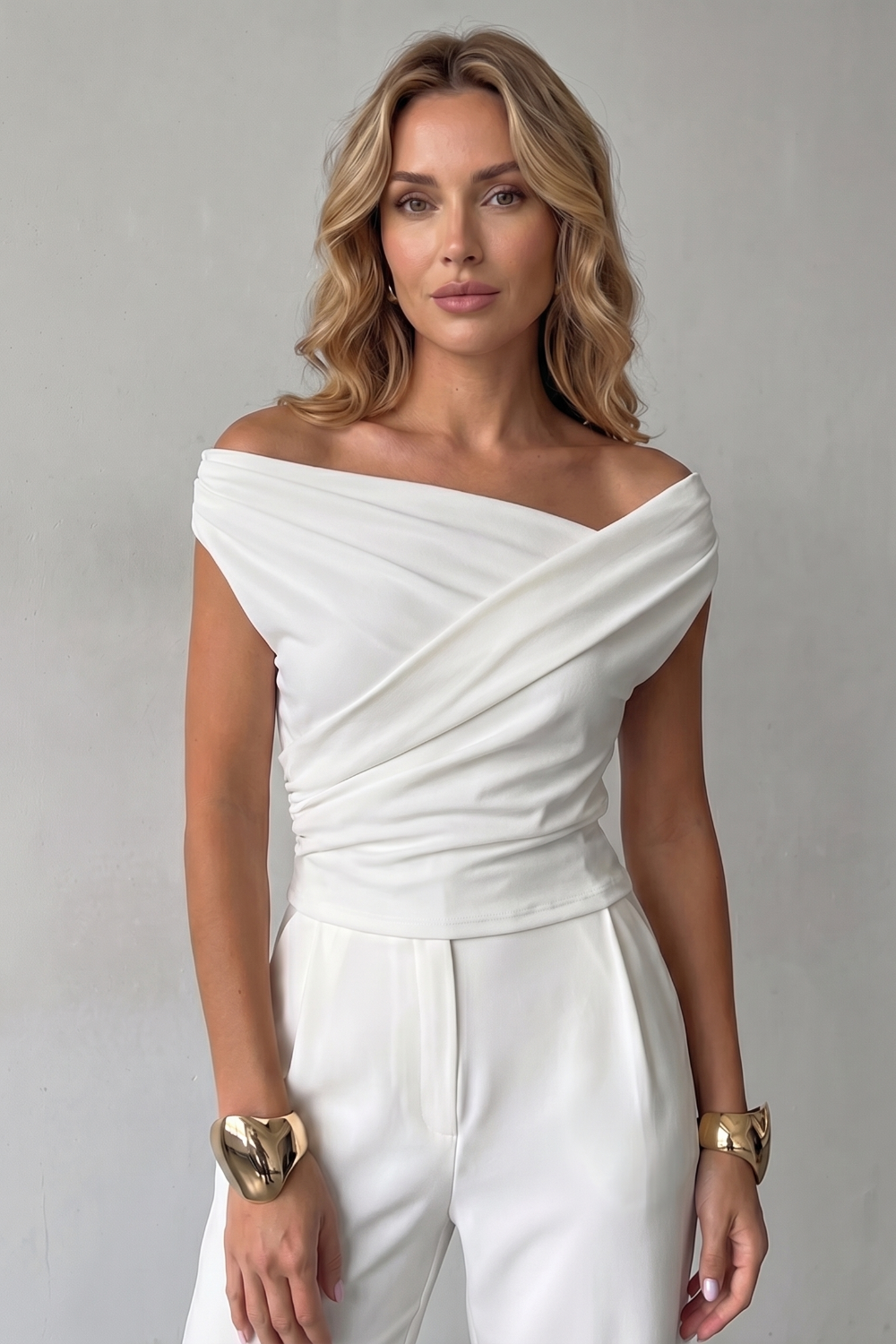 Veloura – Asymmetric draped silhouette – One shoulder top-10757700452695-OLVIA ROSE LONDON