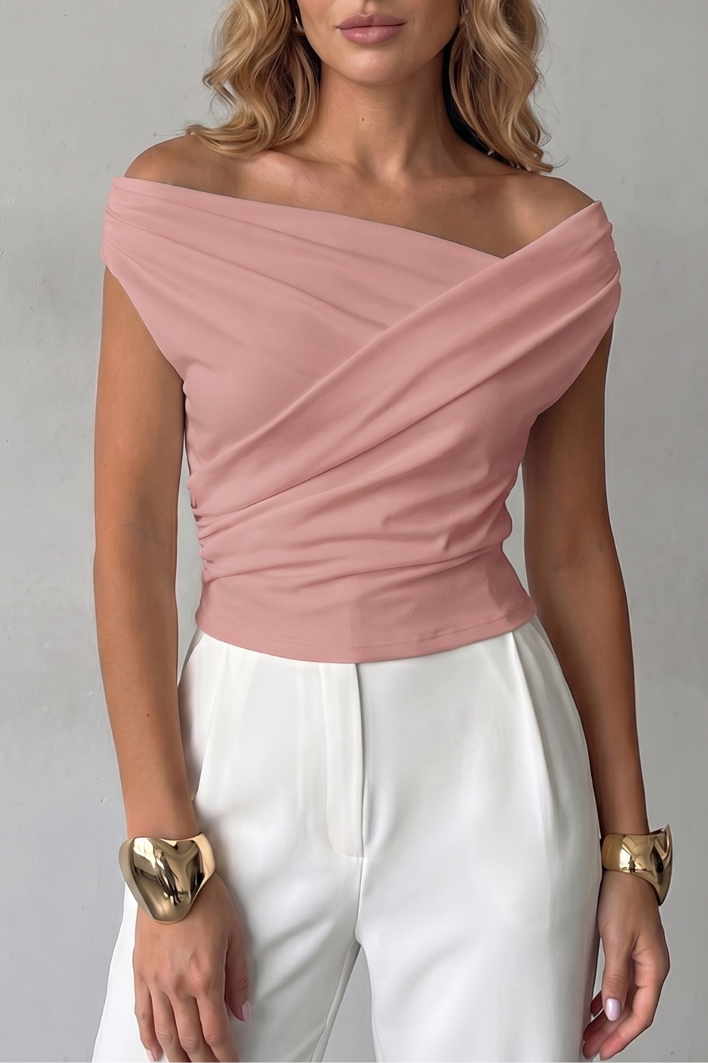 Veloura – Asymmetric draped silhouette – One shoulder top-10757700452695-OLVIA ROSE LONDON