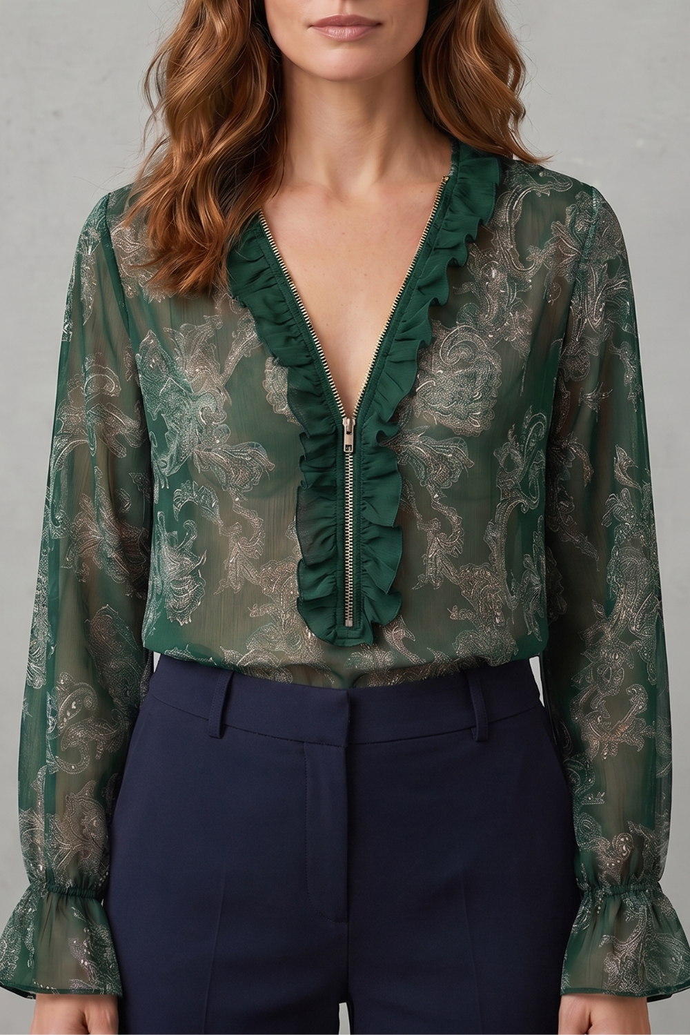Veloura – Paisley romance allure – Chiffon blouse-10908818899287-OLVIA ROSE LONDON