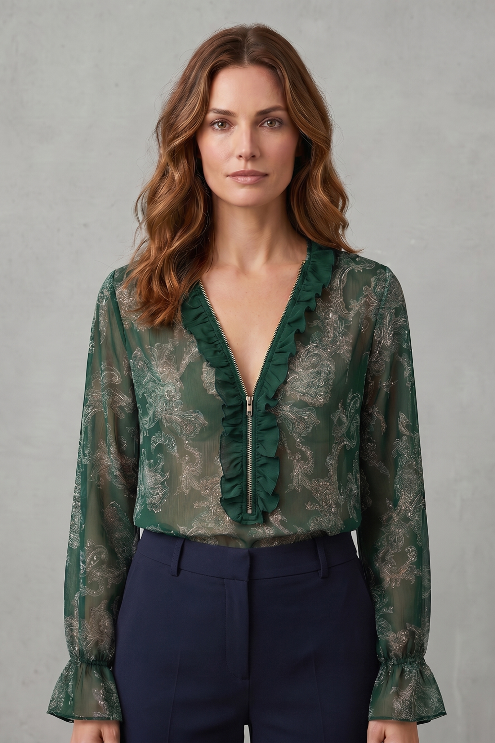 Veloura – Paisley romance allure – Chiffon blouse-10908818899287-OLVIA ROSE LONDON