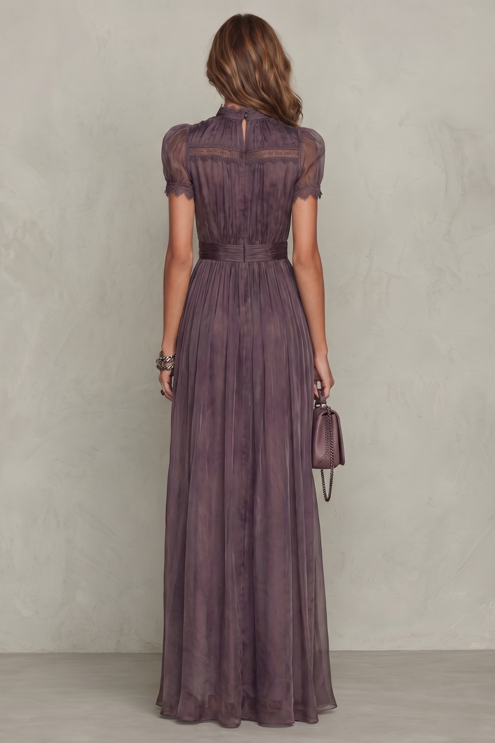 Velouraine – Lace keyhole elegance – Maxi dress-10755087008087-OLVIA ROSE LONDON