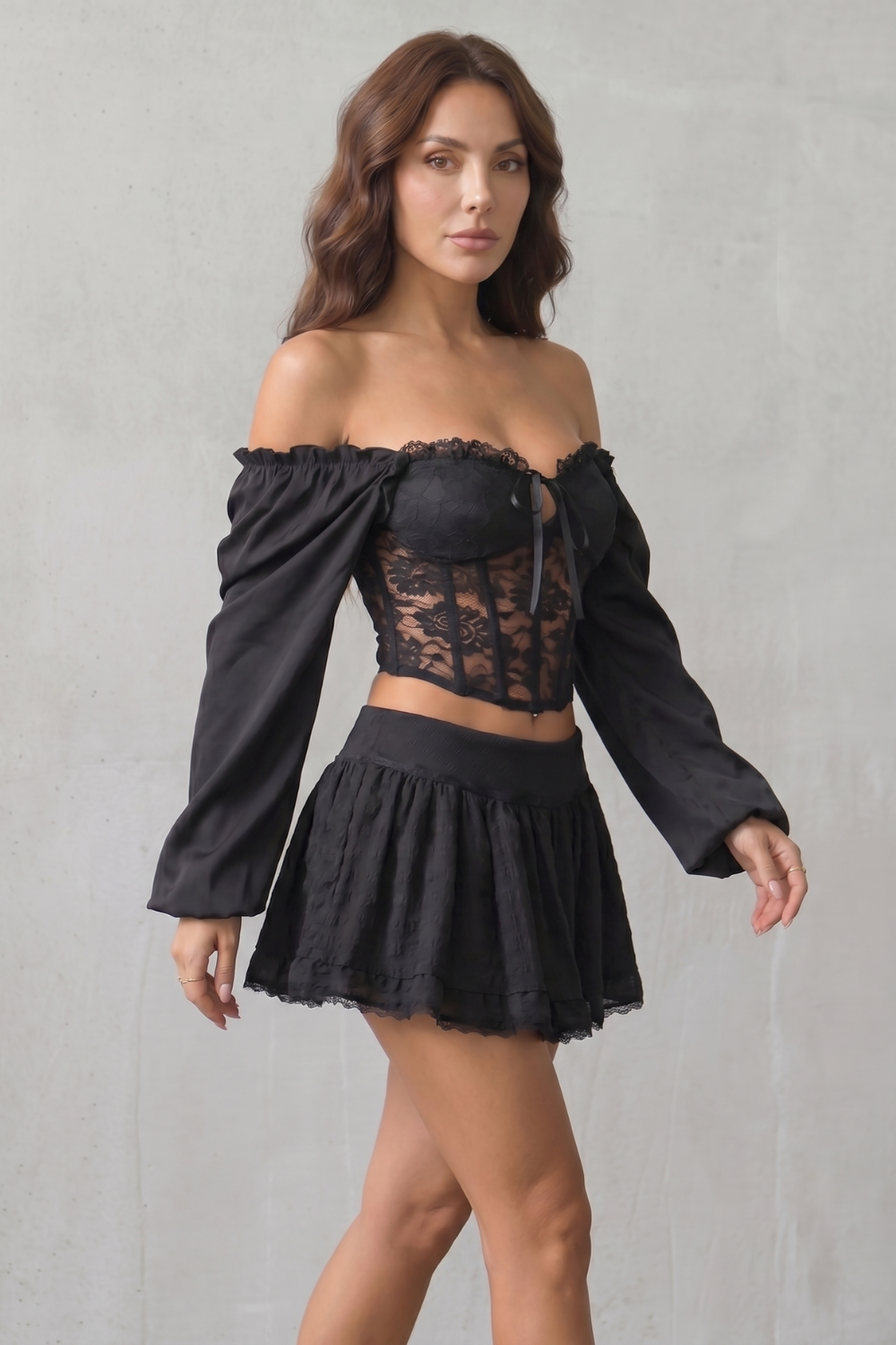 Velouraine – Romantic lace corsetry – Corset top-10914654978391-OLVIA ROSE LONDON