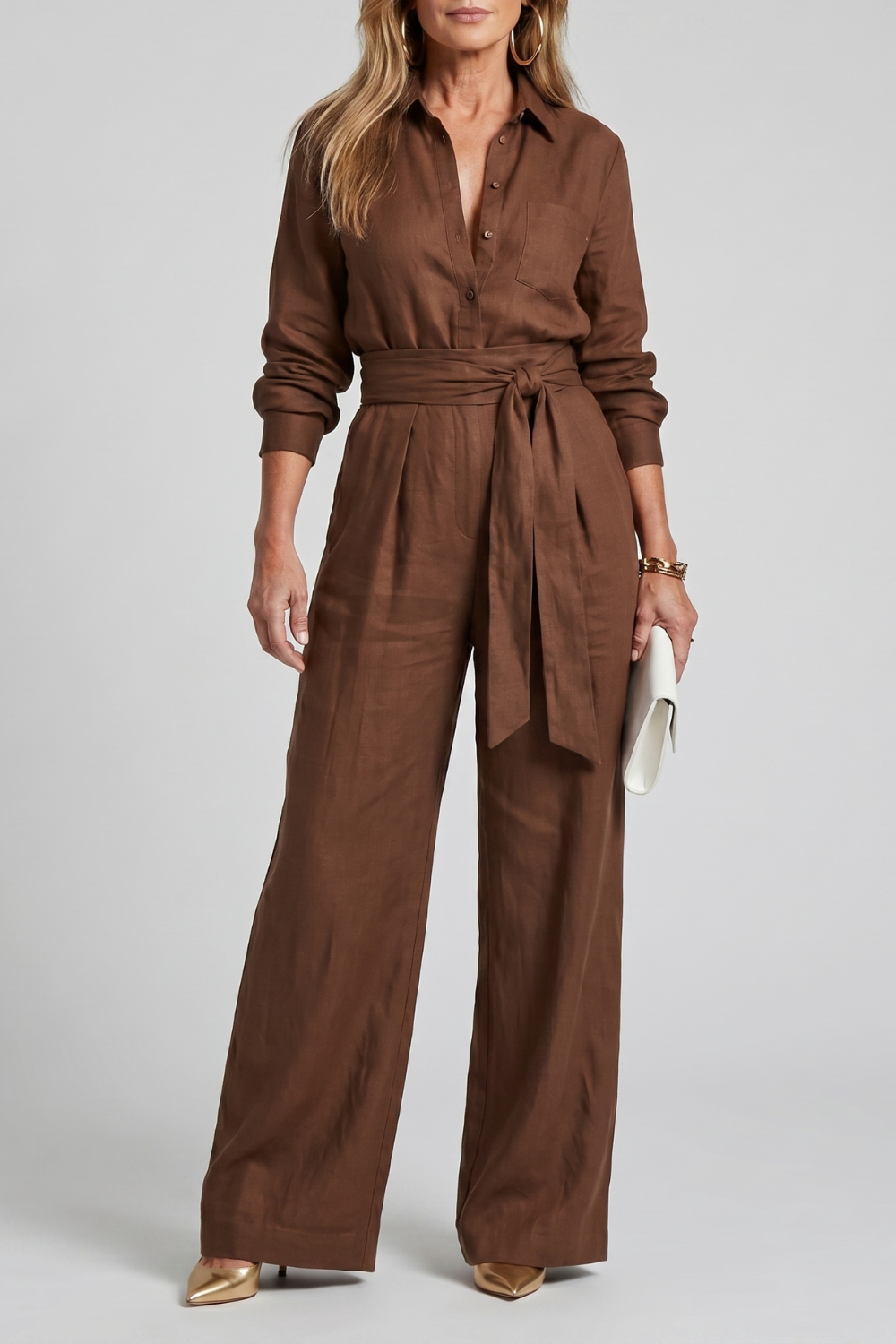 Virella – Effortless tailored elegance – Wide-leg jumpsuit-10911790301527-OLVIA ROSE LONDON