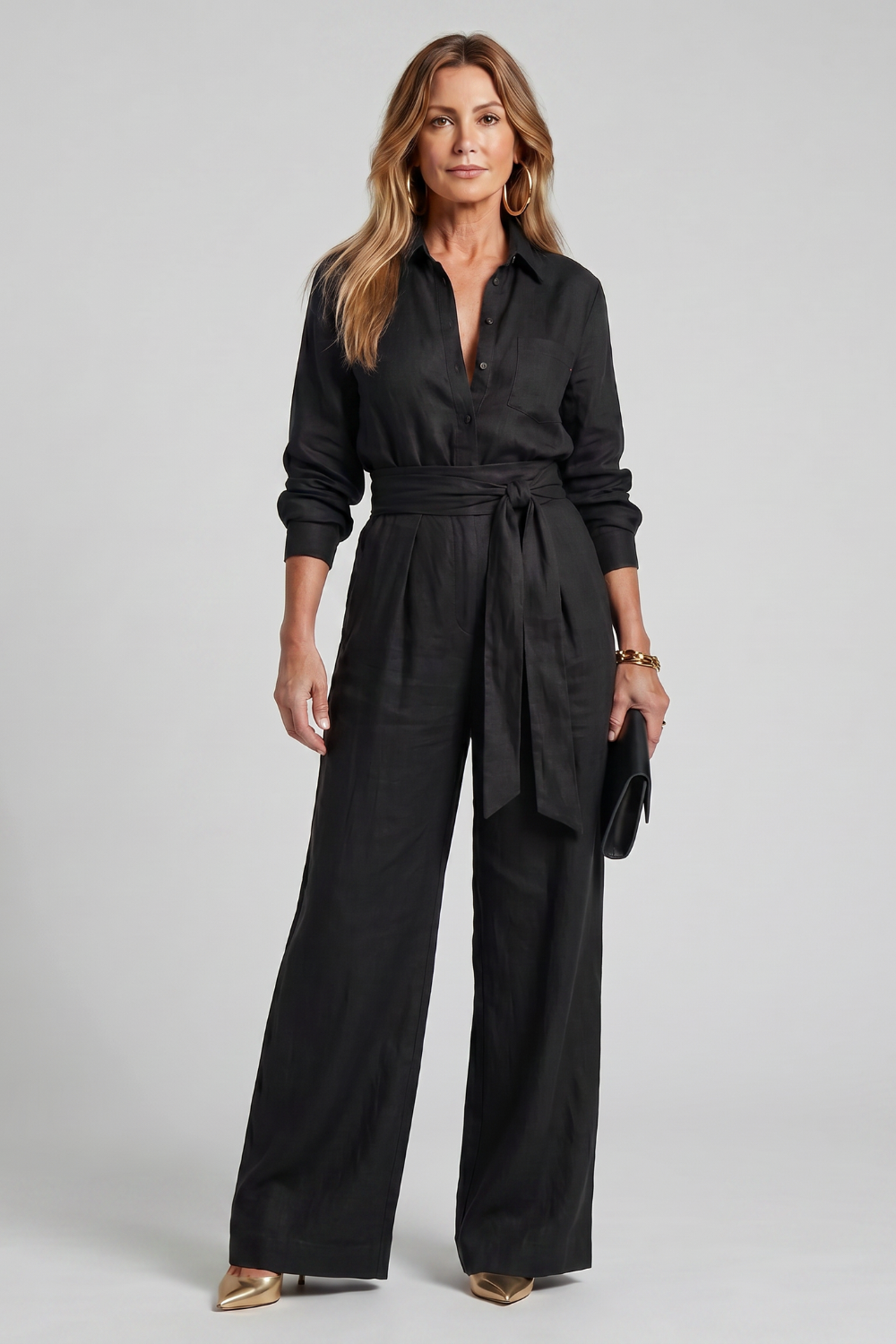 Virella – Effortless tailored elegance – Wide-leg jumpsuit-10911790301527-OLVIA ROSE LONDON