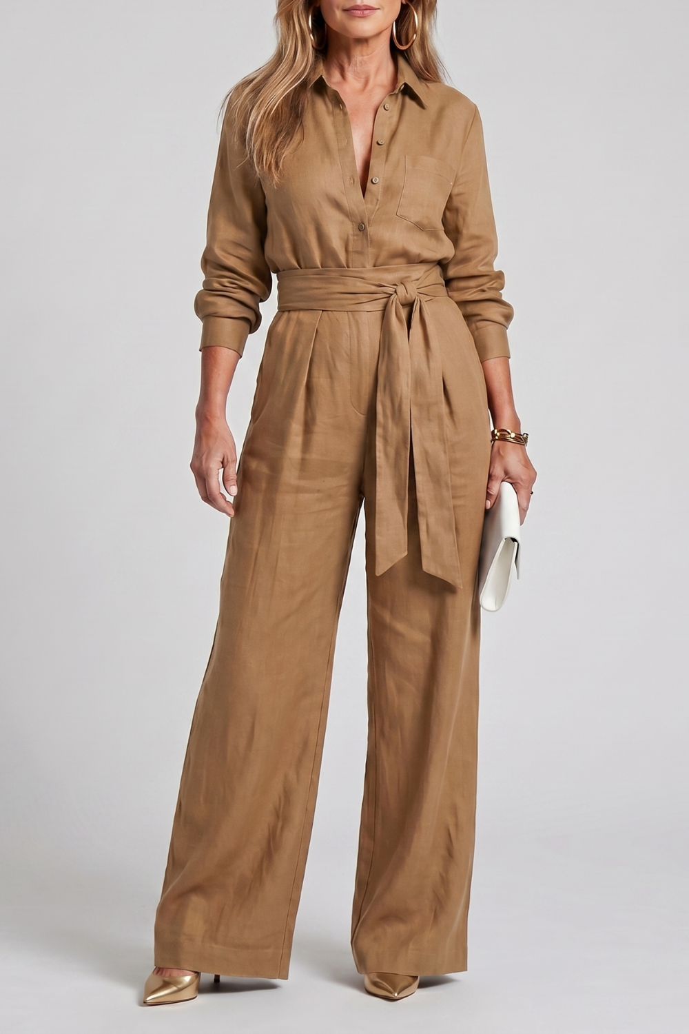Virella – Effortless tailored elegance – Wide-leg jumpsuit-10911790301527-OLVIA ROSE LONDON