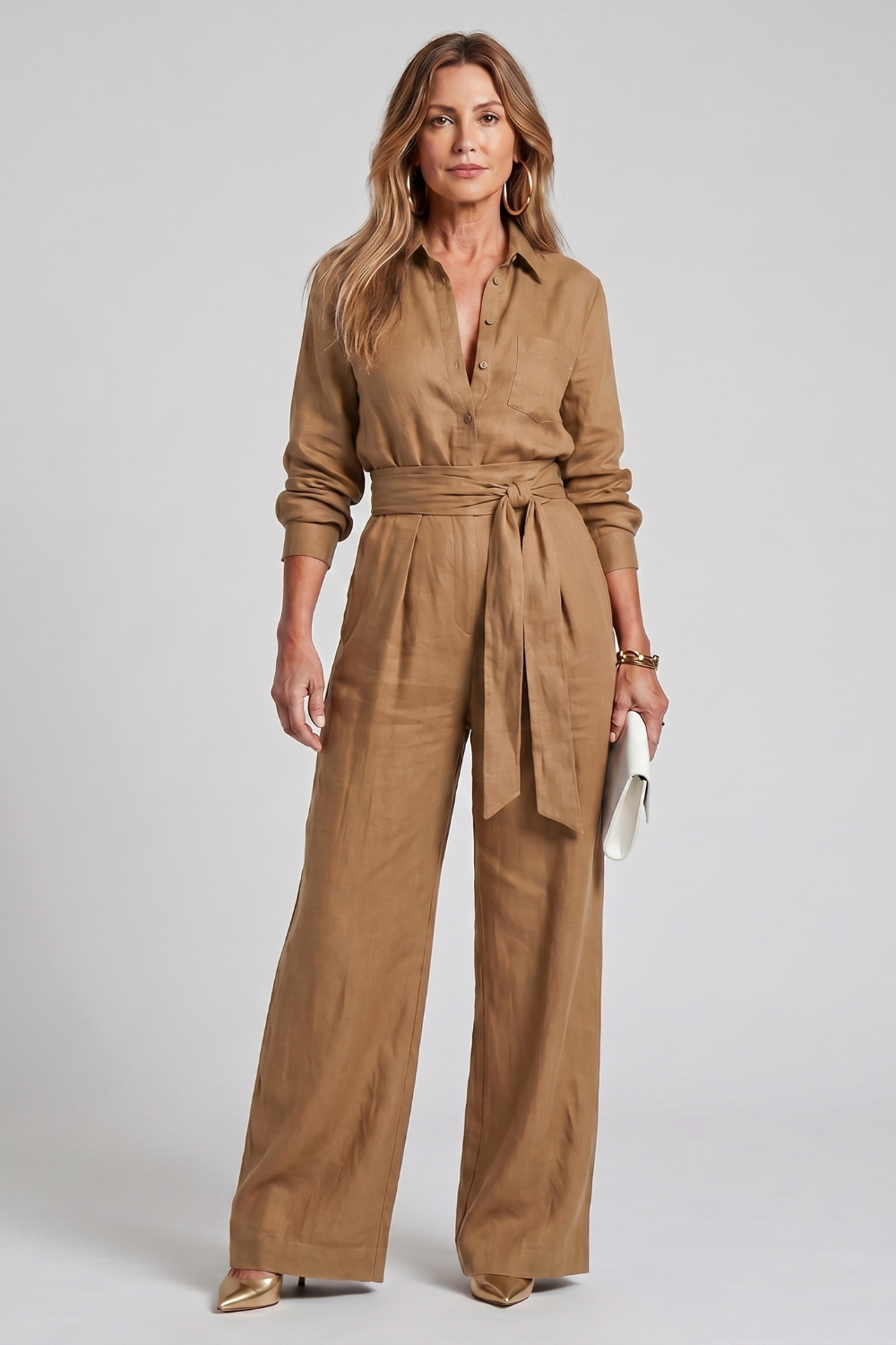 Virella – Effortless tailored elegance – Wide-leg jumpsuit-10911790301527-OLVIA ROSE LONDON