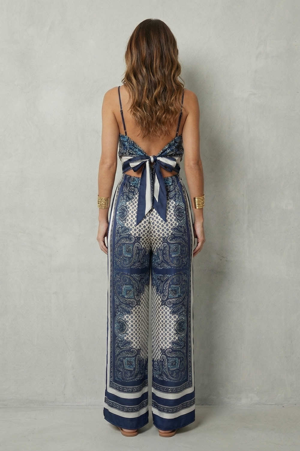 Zafloria – Ornate printed flow – Two piece set-10644331495767-OLVIA ROSE LONDON