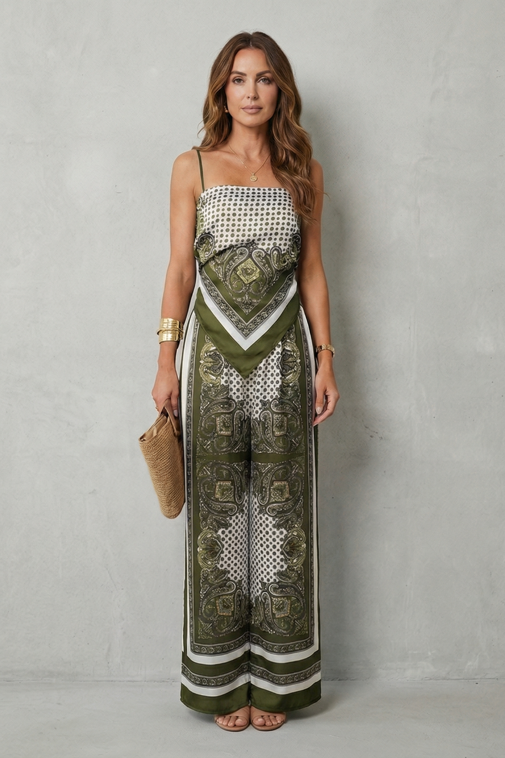Zafloria – Ornate printed flow – Two piece set-10644331495767-OLVIA ROSE LONDON
