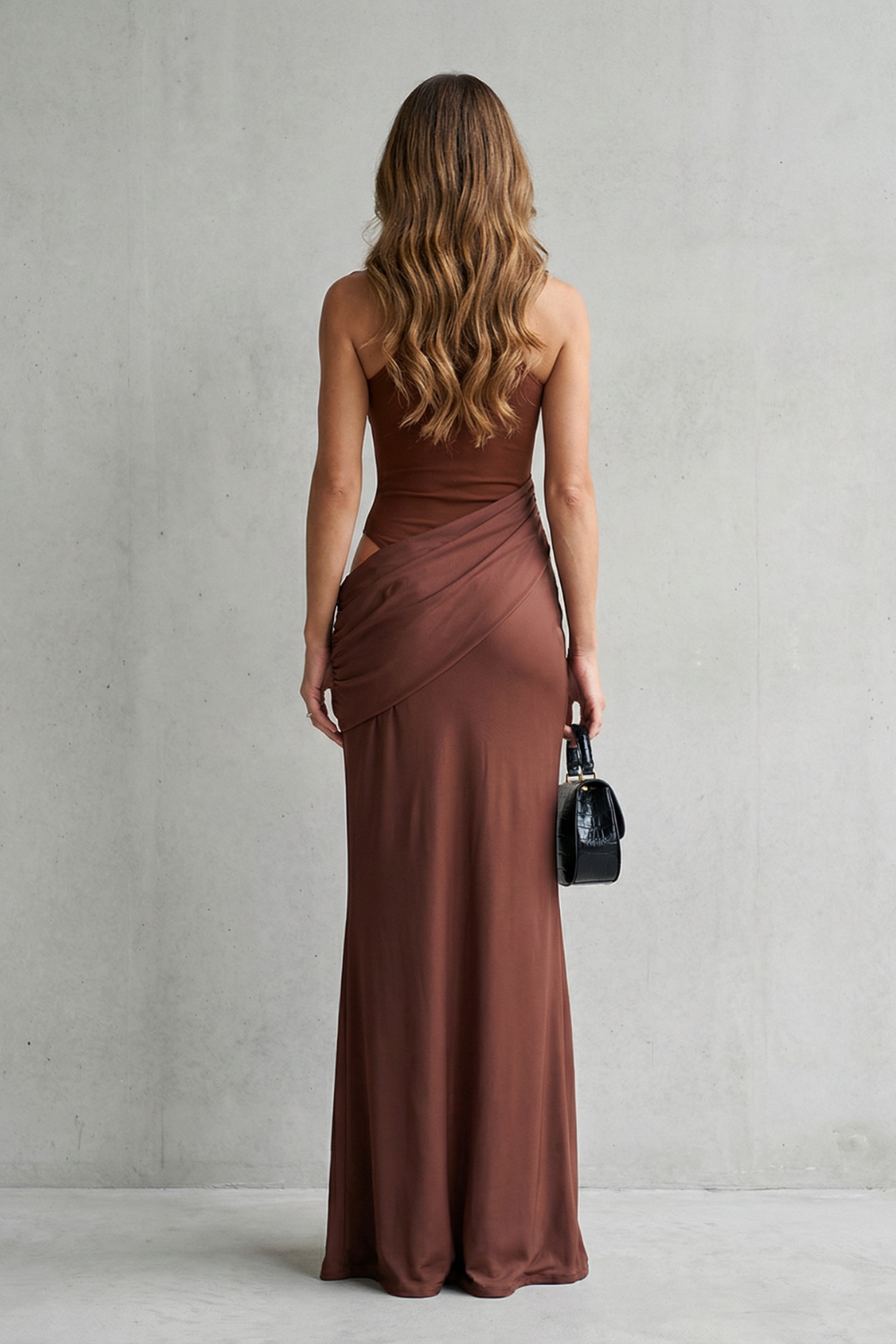 Zara – Sculpted allure – Women’s Cut-Out Maxi Dress-10598813663575-OLVIA ROSE LONDON